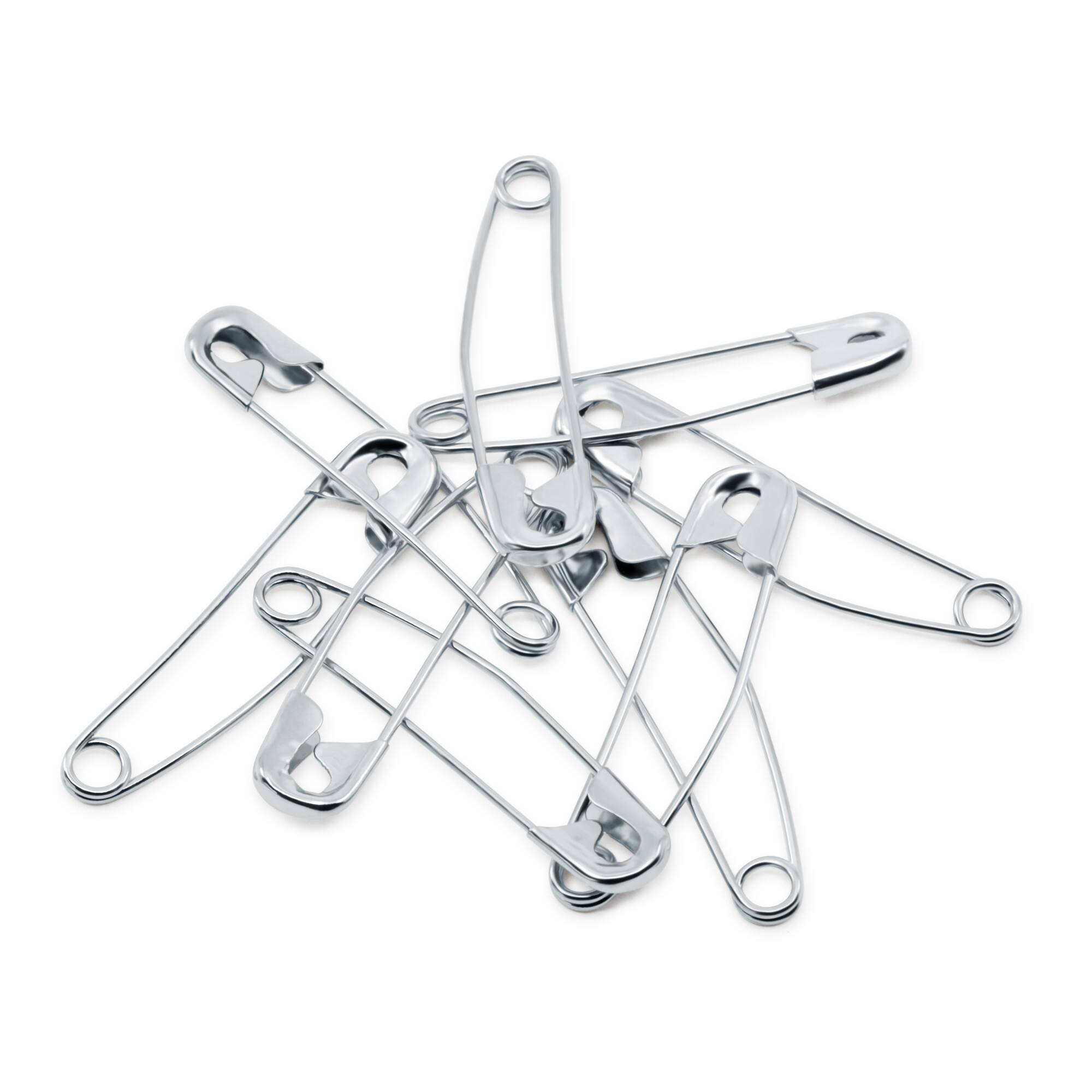 Dritz® 1.5" Nickel-Plated Brass Curved Basting Pins, 75ct.